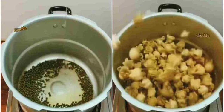 This Talented Man Made Popcorn Using Green Moong Dal People Will Shocked After Watching This – मूंग दाल से बना दिया शानदार पॉपकॉर्न, वीडियो देख लोगों ने कहा