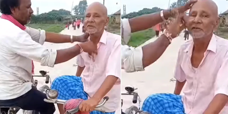 This Desi Juggad Video Of Shaving Went Viral On Social Media – इस शख़्स ने साइकिल पर बैठकर दाढ़ी बनाई, वीडियो देख लोगों ने कहा