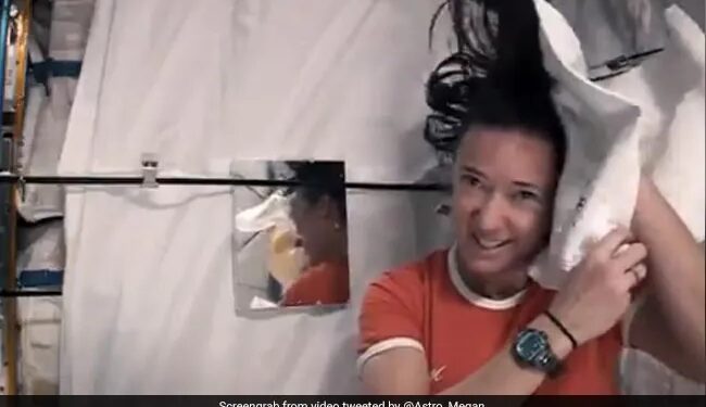 How Do Astronauts Wash Their Hair While Aboard International Space Station See Viral Video