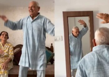 70 Years Old Man Dancing Diljeet Songs Video Went Viral On Social Media