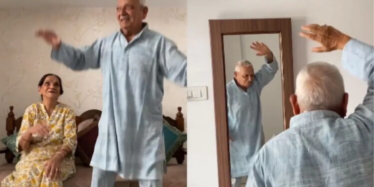 70 Years Old Man Dancing Diljeet Songs Video Went Viral On Social Media