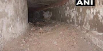 A Tunnel-like Structure Discovered At The Delhi Legislative Assembly. It Connects To The Red Fort