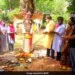 Ganesh Chaturthi 2021 Eco Friendly Ganpati Worshipped A Tree In The Form Of Lord Ganesha For The 10 Day Ganesh Chaturthi Festival In Bhubaneswar