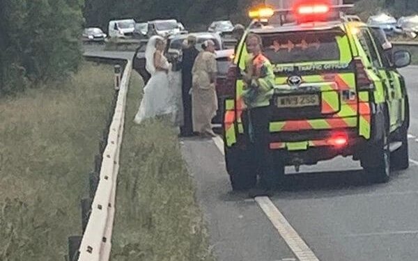 Emergency Crews Comes To Rescue Of Bride Stuck On Side Of A55 In Flintshire Read The News