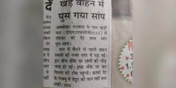 Newspaper Clip Goes Viral Snake Entered The Car And Came Out As A Leopard Ifs Says The Biggest Twist – सांप कार में घुस गया, फिर तेंदुआ बनकर निकला बाहर, लोग बोले