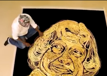 This Artist Made Kalam Photo With Gold Jewellery, Video Went Viral On Social Media – इस कलाकार ने सोने के गहनों से बनाई कलाम की शानदार तस्वीर, फ़ोटो देख लोगं ने कहा