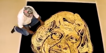 This Artist Made Kalam Photo With Gold Jewellery, Video Went Viral On Social Media – इस कलाकार ने सोने के गहनों से बनाई कलाम की शानदार तस्वीर, फ़ोटो देख लोगं ने कहा