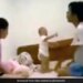 Viral Baby Video Doing Action Scene With His Mom And Dad