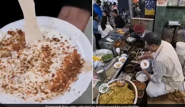 Unique Way To Make Dahi Vada By Tossing It In The Air This Video Viral On Social Media