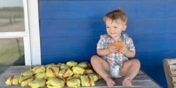 Two Years Old Baby Boy Ordered 31 Cheeseburgers From Mother Mobile And Give 1200 Rupees Tip