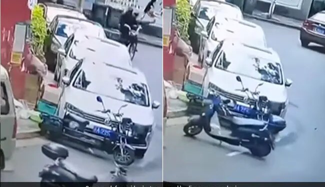 Viral Video: Scooter Move It Self Video Goes Viral On Social Media