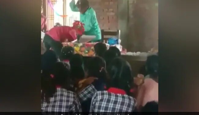 Teacher Beating Student During Birthday Celebration Funny Video Viral