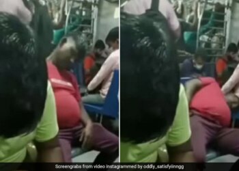 Man Fell Down From The Seat While Sleeping In The Train Watch Funny Viral Video
