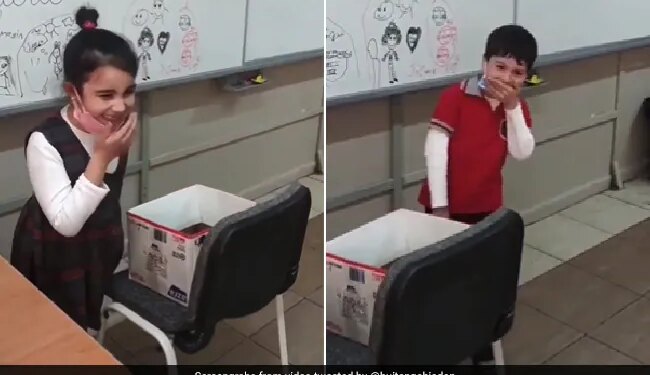 Teacher Asks Children Who His Favourite Student Give Answer By Looking Into A Box Guess What They Saw