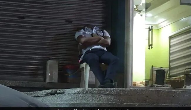 Headless Security Guard Viral Pic On Social Media Will Confuse You Spooky Much