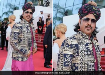 Watch: Mame Khan Becomes The First Indian Folk Artist To Walk The Cannes Red Carpet Pictures Going Viral On Social Media