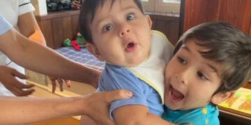 Kareena Kapoor Sons Taimur And Jeh Share A Hug In Aunt Saba Pataudi Adorable Photo Viral On Social Media