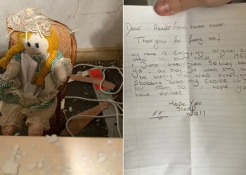 This Man Found A Creepy Doll In The Wall Of The House! Along With The Letter, Which You Will Be Scared To Read