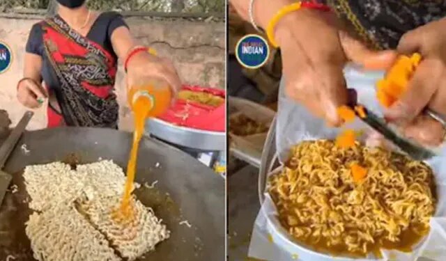 Street Vendor Makes Maggi With Mango And Slice Video Viral On Social Media – Mango Maggi का Video वायरल, आग बबूला हुए इंटरनेट यूजर्स ने कहा