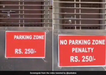 Mazing And Funny Video Goes Viral On Social Media Related To No Parking Zone | Video Of No Parking Zone Converted In Parking Zone See Viral Video
