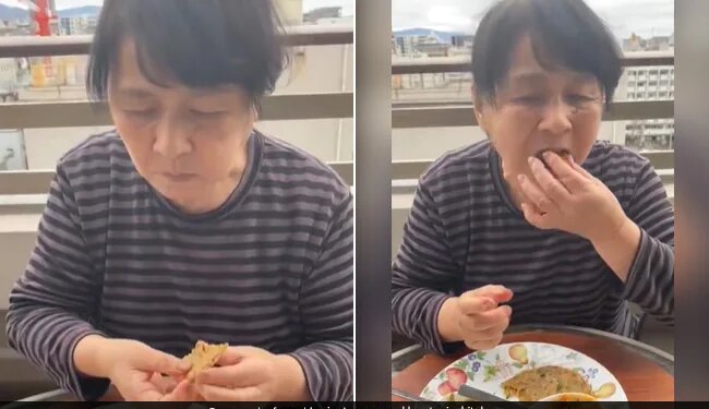 Japanese Grandmother Tasting Indian Food Senses Were Blown Away Gave Such A Reaction Video Viral On Social Media