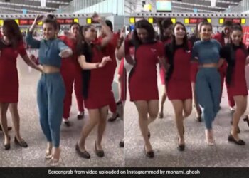 Viral Video: Bengali Actress Dance With Airhostess Video Going Viral