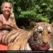 Woman Walking On Boat With Tiger Video Goes Viral On Social Media
