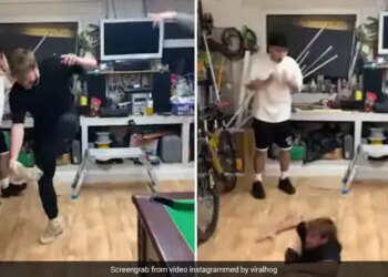 इस शख्स ने किया ऐसा डांस कि धंस गई जमीन, दिख रहा सिर्फ सिर, वीडियो देख चौंक जाएंगे