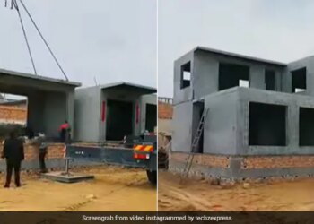 Watch Video: With The Help Of Modern Technology A Two-storey House Was Built And Ready In A Short Time, The Users Were Impressed By The Technology