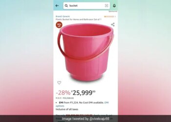 Internet Users Shocked After Seeing Bucket On Amazon For ₹ 25,999 Know More Details