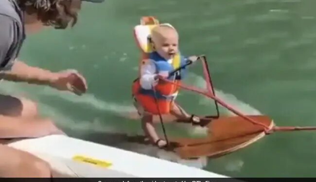Small Kid Doing Surfing Video Goes Viral On Social Media