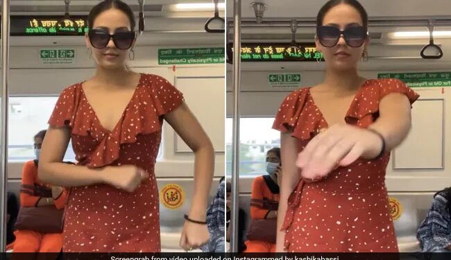 Woman Performs Jiggle Jiggle Dance Challenge In Delhi Metro Internet Stubbed Watch Viral Video – दिल्ली मेट्रो में लड़की ने किया गजब डांस, तेजी से वायरल हो रहा VIDEO, लोग बोले