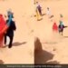 Viral Video: Groom Running Away With Bride In Desert Was Not Good For Bride Watch Trending Video