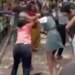 Bengaluru School Girls Fighting On The Street In Uniform Rip Each Others Hair Out Viral On Social Media