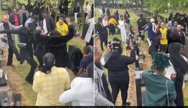 Viral Video Shows People Started Dance In Funeral In England | Funeral Turned Into Rave Party Video Will Shock You