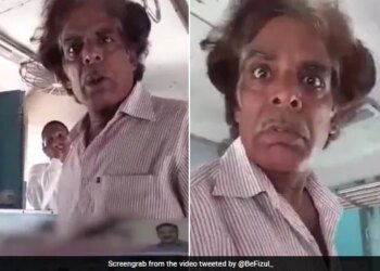 Man Selling Newspaper In Unique Style In Train Will Force You To Buy News Paper People Shocked See Viral Video – अखबार वाले का खतरनाक अंदाज़ पेपर खरीदने के लिए कर देगा मजबूर, देखकर घबरा गए ट्रेन में बैठे लोग