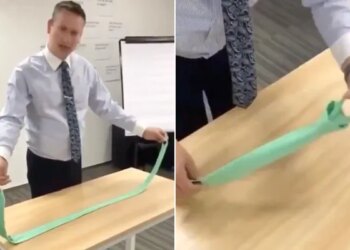 VIDEO: The Person Taught How To Tie A Tie Without Any Hassle, Netizens Said – This Is Some Magic – बिना झंझट के आसान तरीके से शख्स ने सिखाया टाई बांधना, नेटिजन्स बोले