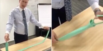 VIDEO: The Person Taught How To Tie A Tie Without Any Hassle, Netizens Said – This Is Some Magic – बिना झंझट के आसान तरीके से शख्स ने सिखाया टाई बांधना, नेटिजन्स बोले