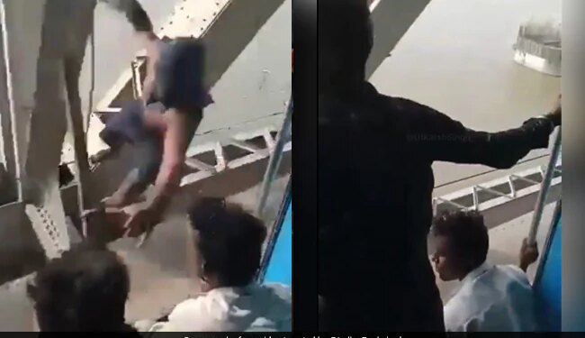 Thief Snatched Passenger Mobile From Moving Train Over The Bridge In Begusarai Bihar Viral Video Of Mobile Snaching