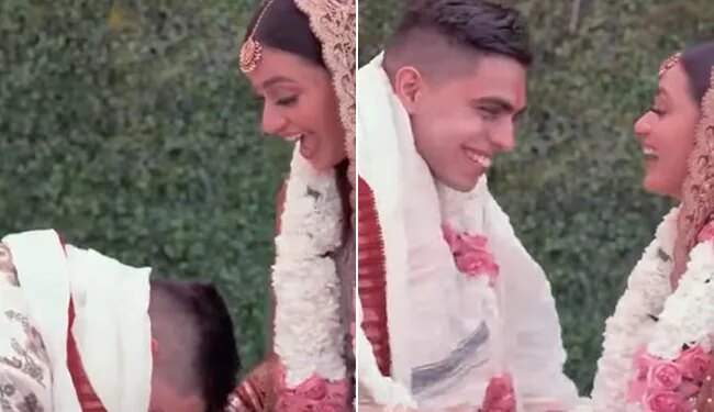 Groom Has The Surprise For His Bride On Their Wedding Day | Bride Was Shocked By The Groom Actions Video Viral