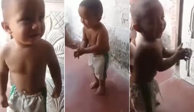 Crying Child Started Dancing As Soon As He Heard The Song The Video Is Going Viral On Social Media – जोर-जोर से रोता बच्चा अचानक ठहाके मारकर लगा नाचने, नेटिजन्स बोले