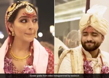 Bride And Groom Making Cute Gestures With Their Eyes To Each Other In Mandap See Video Viral