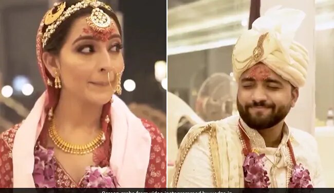 Bride And Groom Making Cute Gestures With Their Eyes To Each Other In Mandap See Video Viral