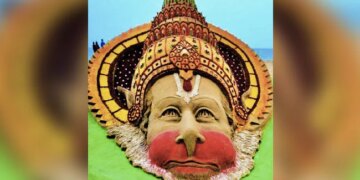 Sand Artist Sudarshan Patnaik Made Art Of Lord Hanuman, People Said – Very Beautiful