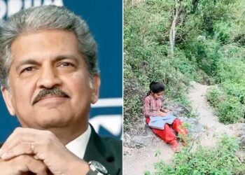 Anand Mahindra Told A Girl His Motivation While Studying On A Rock