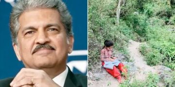 Anand Mahindra Told A Girl His Motivation While Studying On A Rock