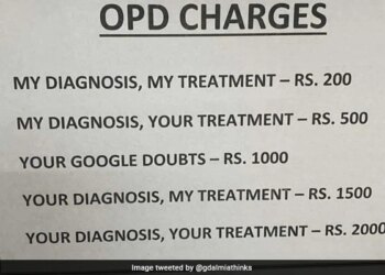 Doctor Hilarious Notice: Desi Doctor Opd Fees Structure Goes Viral | Doctor Opd Charges Goes Viral