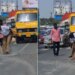 Viral Video Of Traffic Police | Traffic Police Mopping The Road Trending On Social Media