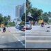 Viral Video: Coconut Fell On The Head Of A Woman Riding A Bike, Lost Her Balance And Fell On The Road
