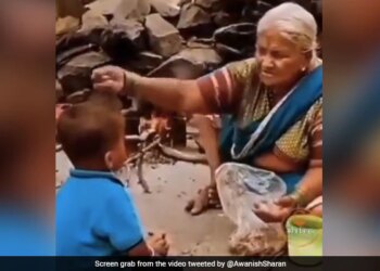 Dadi Was Doing Such Act For Keep Away Evil Eye Of A Child Internet Loves It See Cute Viral Video – बच्चे को न लगे बुरी नज़र, तो दादी ने किया कुछ ऐसा, Video देख IAS बोला
